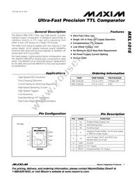 MXL1016CS8 Datasheet Cover