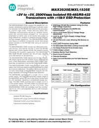 MXL1535EEWI Datasheet Cover