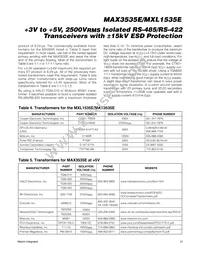 MXL1535EEWI Datasheet Page 21