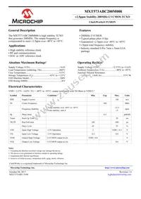 MXT573ABC200M000 Datasheet Cover