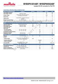 MYBSP01201ABF Datasheet Page 3