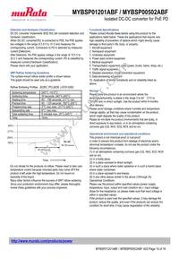 MYBSP01201ABF Datasheet Page 15