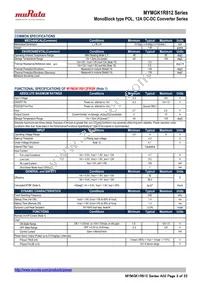 MYMGK1R812FRSR Datasheet Page 3