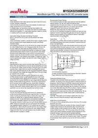 MYSGK02506BRSR Datasheet Page 17