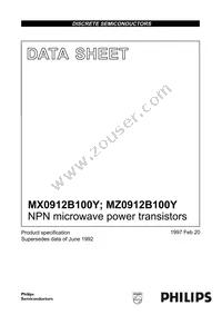 MZ0912B100Y Datasheet Cover