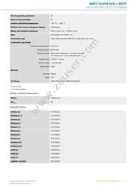 MZT7-03VNS-KP0 Datasheet Page 3