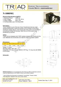 N-1000MG Datasheet Cover