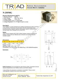 N-255MG Datasheet Cover