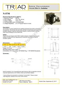 N-57M Datasheet Cover