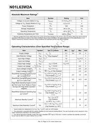 N01L63W2AB25I Datasheet Page 3