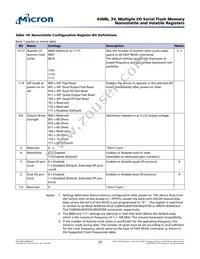 N25Q064A13ESEDFF TR Datasheet Page 23