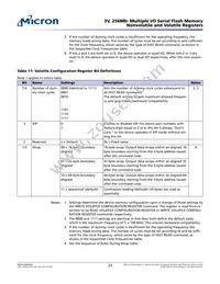 N25Q256A73ESF40G TR Datasheet Page 23