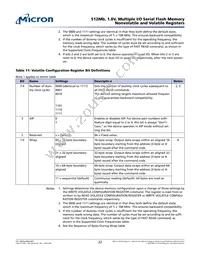 N25Q512A11G1240F TR Datasheet Page 22