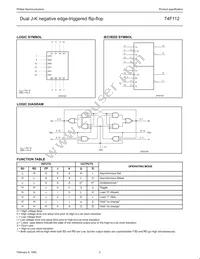 N74F112D Datasheet Page 3