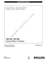 N74F126N Datasheet Cover