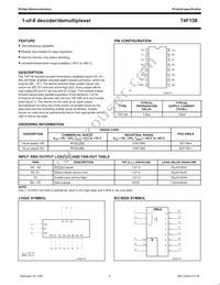 N74F138N Datasheet Page 2