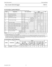 N74F14D Datasheet Page 4