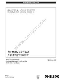 N74F161AN Datasheet Cover