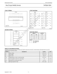 N74F1804D Datasheet Page 3