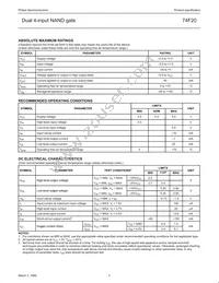 N74F20D Datasheet Page 3