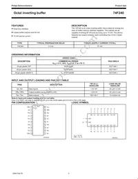 N74F240DB Datasheet Page 2