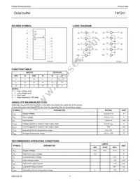N74F241D Datasheet Page 3