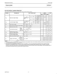 N74F241D Datasheet Page 4
