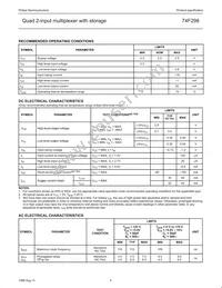 N74F298D Datasheet Page 4