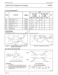 N74F298D Datasheet Page 5