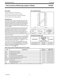 N74F299D Datasheet Page 2