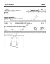 N74F367D Datasheet Page 3