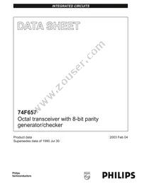 N74F657N Datasheet Cover