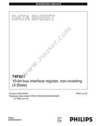 N74F821N Datasheet Cover