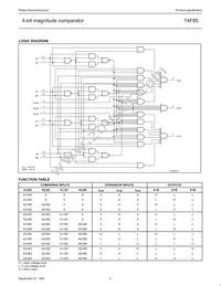 N74F85D Datasheet Page 3