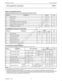 N74F85D Datasheet Page 5