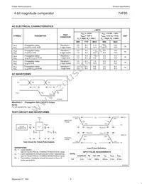 N74F85D Datasheet Page 6