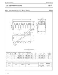 N74F85D Datasheet Page 7