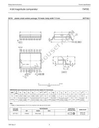N74F85D Datasheet Page 8