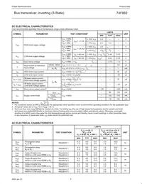 N74F862D Datasheet Page 5