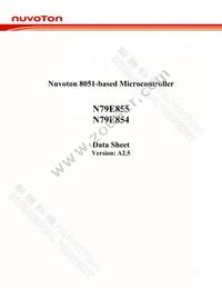 N79E855ASG Datasheet Cover