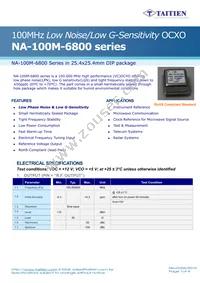 NA-100M-6802 Datasheet Cover