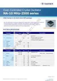 NA-10M-2553 Datasheet Cover