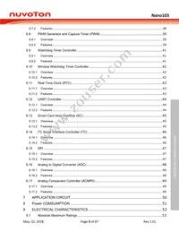 NANO103SD3AN Datasheet Page 3