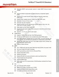 NANO112VC2AN Datasheet Page 17