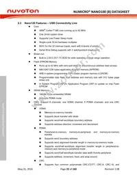 NANO120KE3BN Datasheet Page 22