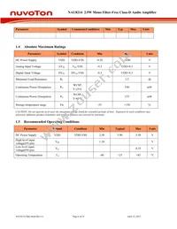 NAU8214YG Datasheet Page 6