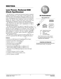 NB2760ASNR2G Datasheet Cover