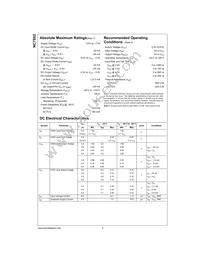 NC7S02M5 Datasheet Page 3