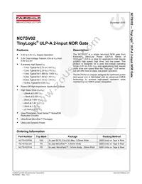 NC7SV02FHX Datasheet Page 2