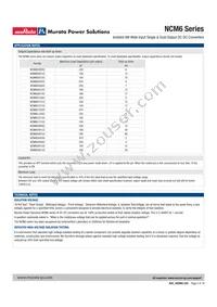 NCM6S1203C Datasheet Page 4